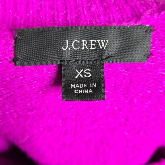 J. Crew Crewneck Sweater Size XS Shoulder Buttons Merino Wool Alpaca AU196 - Picture 5 of 6